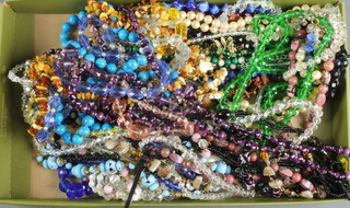 A quantity of mixed bead necklaces including amethyst