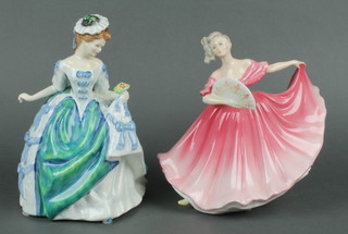 2 Royal Doulton figures - Elaine HN3307 and Linda HN3374 
