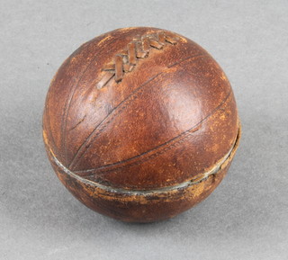 A 19th Century ink well in the form of a football 
