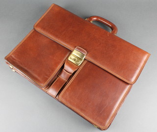 A Deberardino Italian leather briefcase 