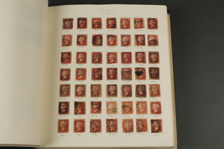 An album of various mint and used GB stamps including numerous penny reds 