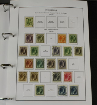 An album of mint and used stamps, Luxemburg 1859 - 2004