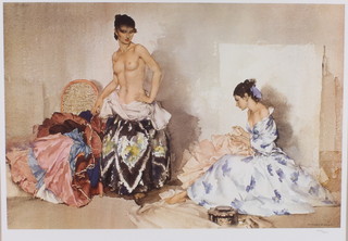 William Russell Flint, a limited edition print, a study of Spanish ladies 430/850, 15 1/2" x 22" 