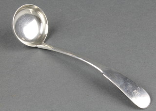 A Georgian silver ladle, Aberdeen, circa 1840 by John Duncan