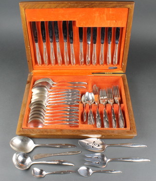 A canteen of silver plated cutlery 
