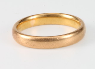 A 22ct wedding band, size N, 5.2 grams