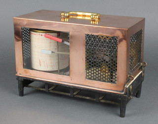 Short & Mason, a barograph contained in a polished copper case numbered G2637
