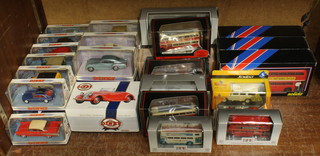 A Dinky Special Edition model VYS17 1939 Triumph Dolomite, 19 Matchbox model cars, 3 Solido model buses and 11 other models