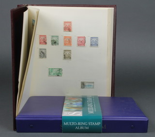 An album of Elizabeth II GB mint stamps and an album of mint and used Commonwealth stamps - Tokelau Islands, Singapore, Sierra Leone, Gibraltar, Hong Kong, GB Cyprus, 