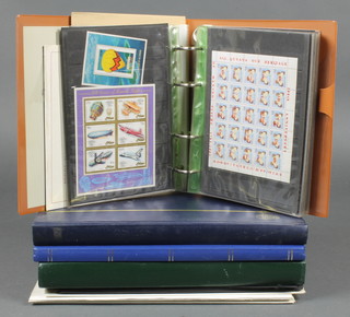 3 stock books of mint and used stamps - Holland, Netherlands, Europe, a small album of Jersey mint stamps and various stamps on sheets 