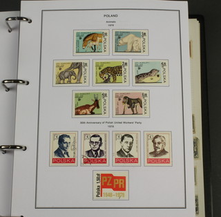 An album of mint Polish stamps 1976-2005