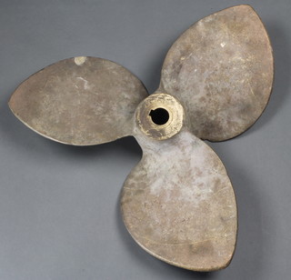 A bronze 3 bladed propellor 21", marked 1065 