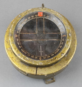 An Air Ministry compass removed from a Hurricane aircraft marked Type P11 no.22866D 