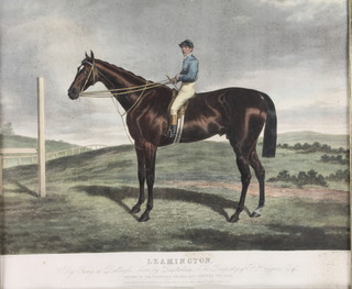 J Harrison, engraving, equestrian study, Leamington, 19" x 23"