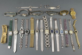 A collection of lady's wrist watches