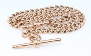 A 9ct yellow gold watch chain 29gr