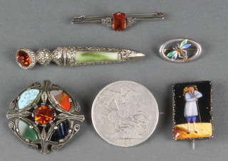 A silver and enamel bug brooch minor jewellery