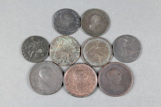 A small quantity of Georgian and later bronze coins