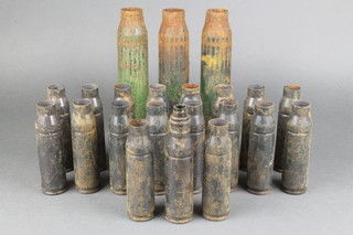 A collection of Continental cannon shells 