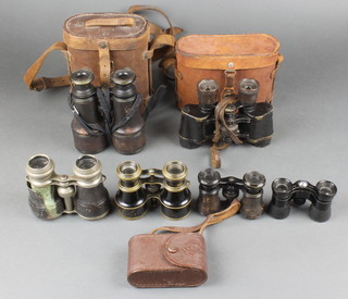 A Lemaire, a pair of 19th Century binoculars, a pair of field glasses, a pair of Russian opera glasses, a pair of Kings 2.5X opera glasses, a pair of Iris opera glasses and 2 other pairs of opera glasses 
