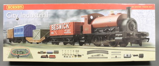 A Hornby OO gauge City Industrial train set R1127 together with various rails, rolling stock etc 