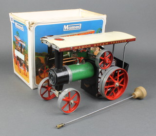A Mamod steam engine, boxed
