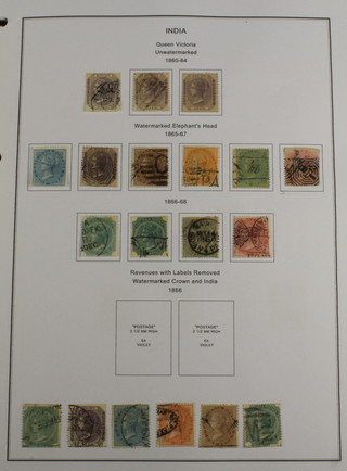 An album of mint and used stamps India 1854-1982