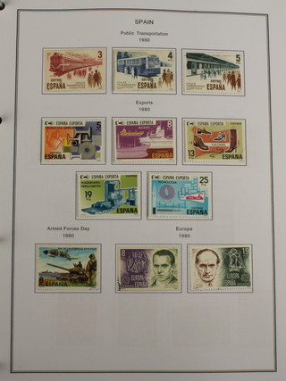 An album of Spanish stamps 1907-2000