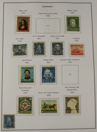 An album of mint and used German stamps 1947-2004