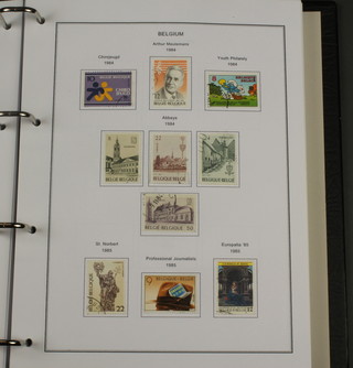 An album of mint and used Belgian stamps 1976-2004