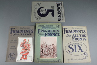 Bairnsfather "Still More Fragments of France" no.3, "Fragments" no.5, "Fragments From All the Front" no.6 and "Fragments From France" no.7 