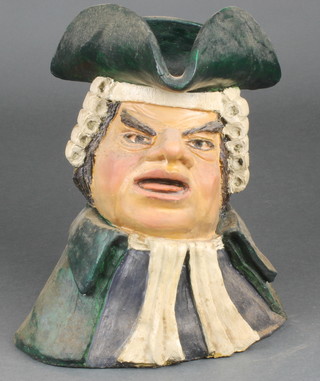 A Bob Fitzgerald jug in the form of an 18th Century gentleman 9"