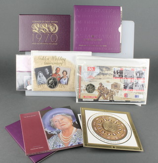 A 1970 proof coin set, minor crowns, coins and stamps