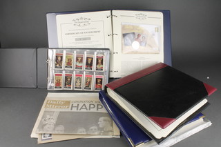 Royal commemorative crowns a quantity in 3 albums, first day covers and minor cigarette cards