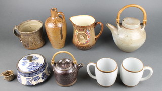 A Studio pottery tea kettle minor Studio and other ceramics 