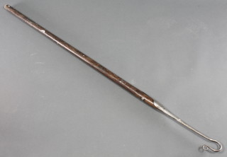 A 19th Century iron and elm shepherds crook 