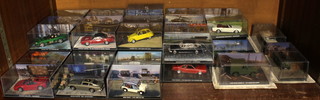 40 various toys cars, call contained in plastic boxes 