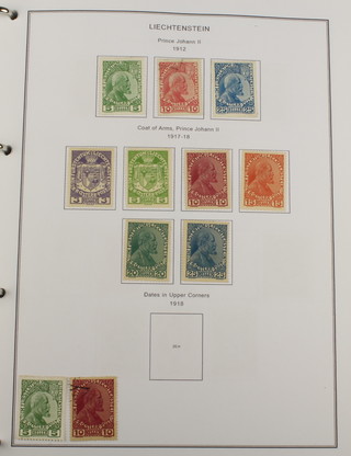 An album of Liechtenstein  stamps 1912-1997