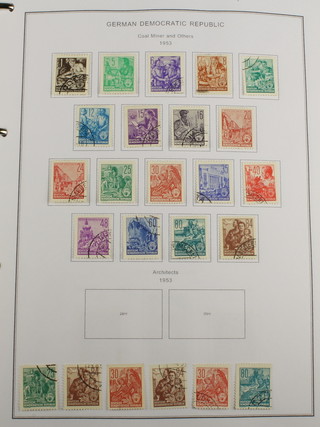 An album of mint and used German Democratic stamps 1950-1989
