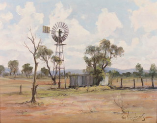 Carl Van Nieuwmans, oil on board, a South African landscape "Mount Wedge", signed 15 1/2" x 19 1/2" 