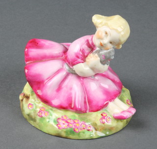 A Royal Worcester figure - Rose modelled by Ann Gcheson 3 1/2" 