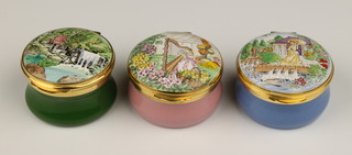 3 Crummles enamelled boxes The Chelsea Box 1982, 1983 and 1986