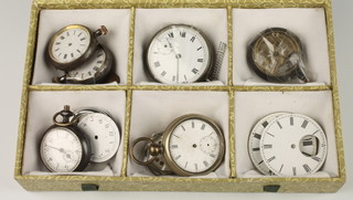 A quantity of watch movements and dials