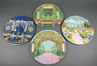 4 Villeroy and Boch decorative wall plates - Jardins Francais no.s 1, 2, 3 and 4, 12" 