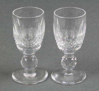 A set of 6 Waterford Crystal Colleen pattern sherry glasses 4 1/2" 