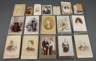 A collection of Carte de Visite including portrait photographs 