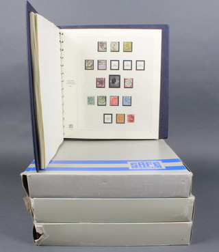 A collection of GB mint stamps 1840-1983 contained 4 Safe albums