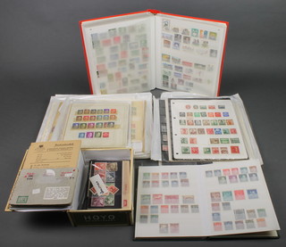 A stock book of various German stamps Reich - 1950 and other stamps 