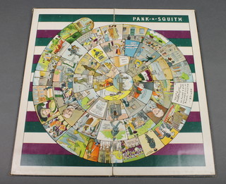 Suffragette interest, A rare early 20th century Pank-A-Squith Suffragette board game, circa 1909 (board only)