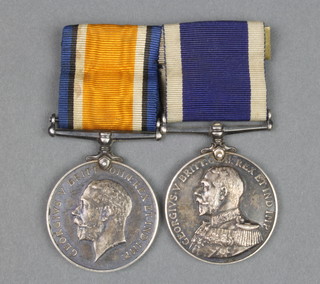 A British War medal and a Naval Long Service Good Conduct medal to C H.13834 Pte.G.S.Hamerton.R.M.L.I